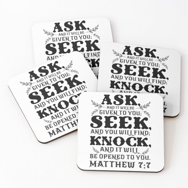 Item preview, Matthew 7:7 designed and sold by plushism.