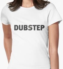 Basic Dubstep Shirt - Black Women's Fitted T-Shirt