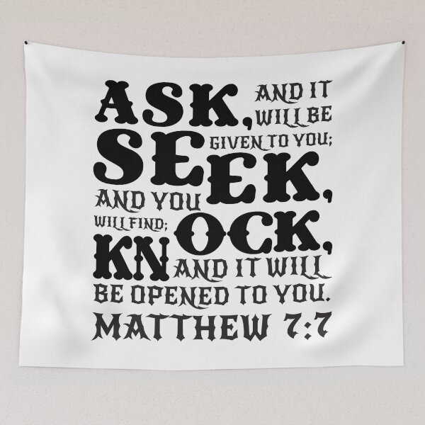 Item preview, Matthew 7:7 designed and sold by plushism.