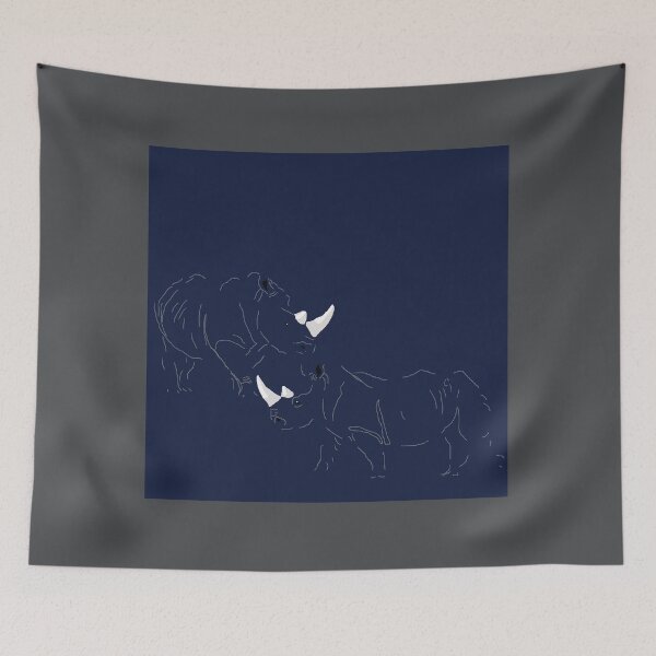 Item preview, Disappearing White Rhinos ..barely there designed and sold by MarbleCloud.