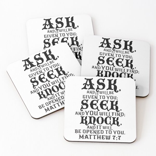 Item preview, Matthew 7:7 designed and sold by plushism.
