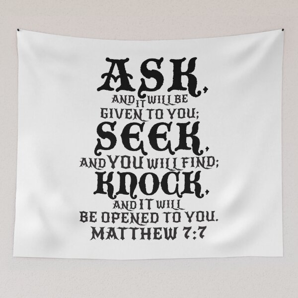 Item preview, Matthew 7:7 designed and sold by plushism.