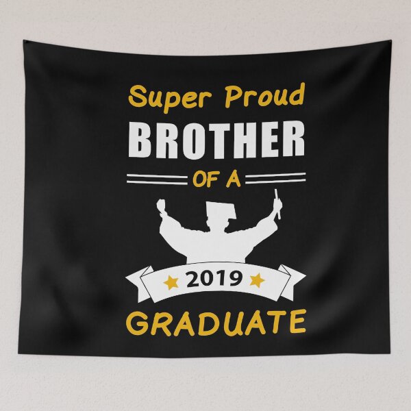Item preview, Super Proud Brother of a 2019 graduate bro sister graduation designed and sold by TeeHDesigner.