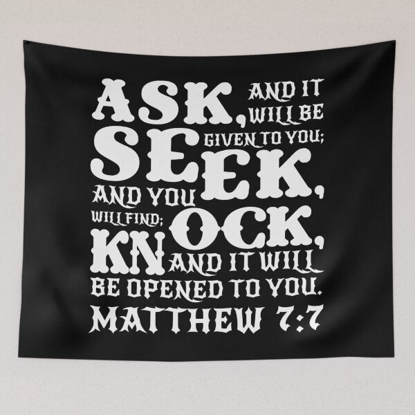 Item preview, Matthew 7:7 designed and sold by plushism.