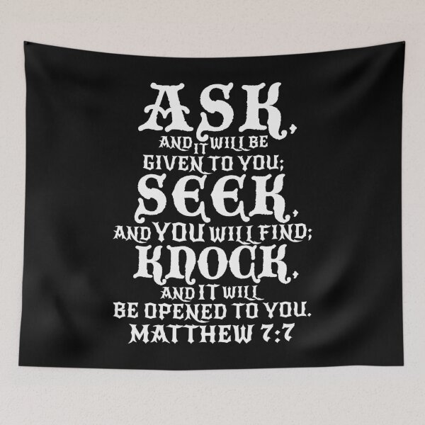 Item preview, Matthew 7:7 designed and sold by plushism.