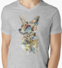 Helden von Lylat Starfox inspirierten klassische Geek-Malerei T-Shirt mit V-Ausschnitt für Männer