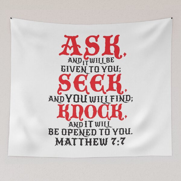 Item preview, Matthew 7:7 designed and sold by plushism.