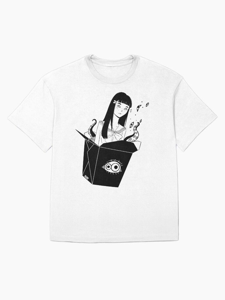 Thumbnail 3 of 7, Oversized T-Shirt, Anime School Girl Take Out With Tentacles designed and sold by cellsdividing.
