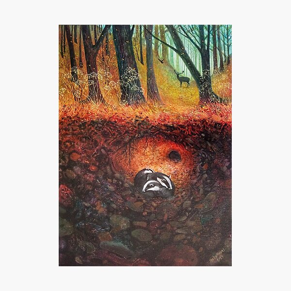 Item preview, Three Badgers  designed and sold by vickymount.