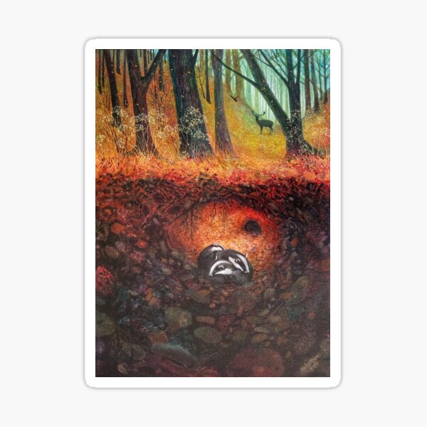 Item preview, Three Badgers  designed and sold by vickymount.