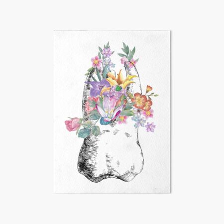 Human tooth, watercolor tooth, tooth, dental print Art Board Print