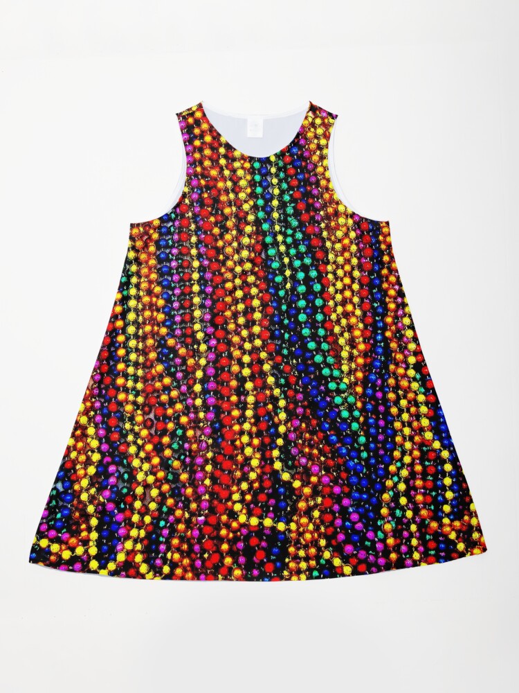 mardi gras bead dress Mardi Gras Beads Purple main image 1