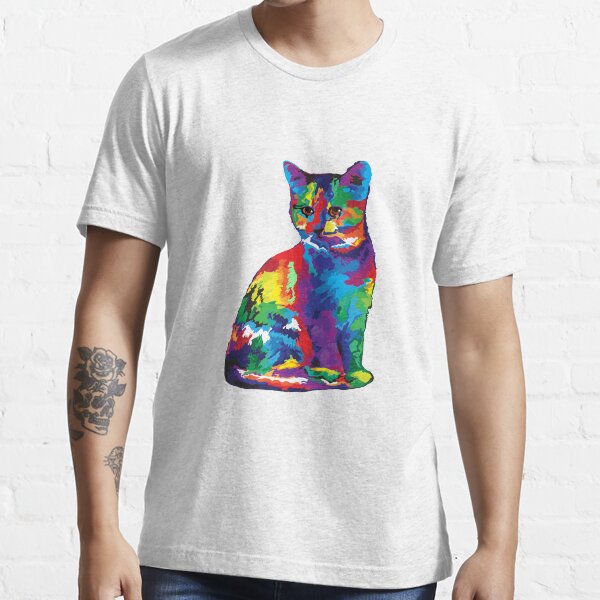 Colourful Cat for Cat Lovers SWP03 Essential T-Shirt