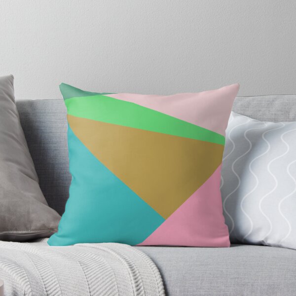 Item preview, Patrón de triángulo abstracto colorido en rosa, verde y azul designed and sold by JuneJournal.