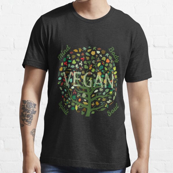 Vegan Tree - Mind, Spirit, Body and Soul SWP08 Essential T-Shirt