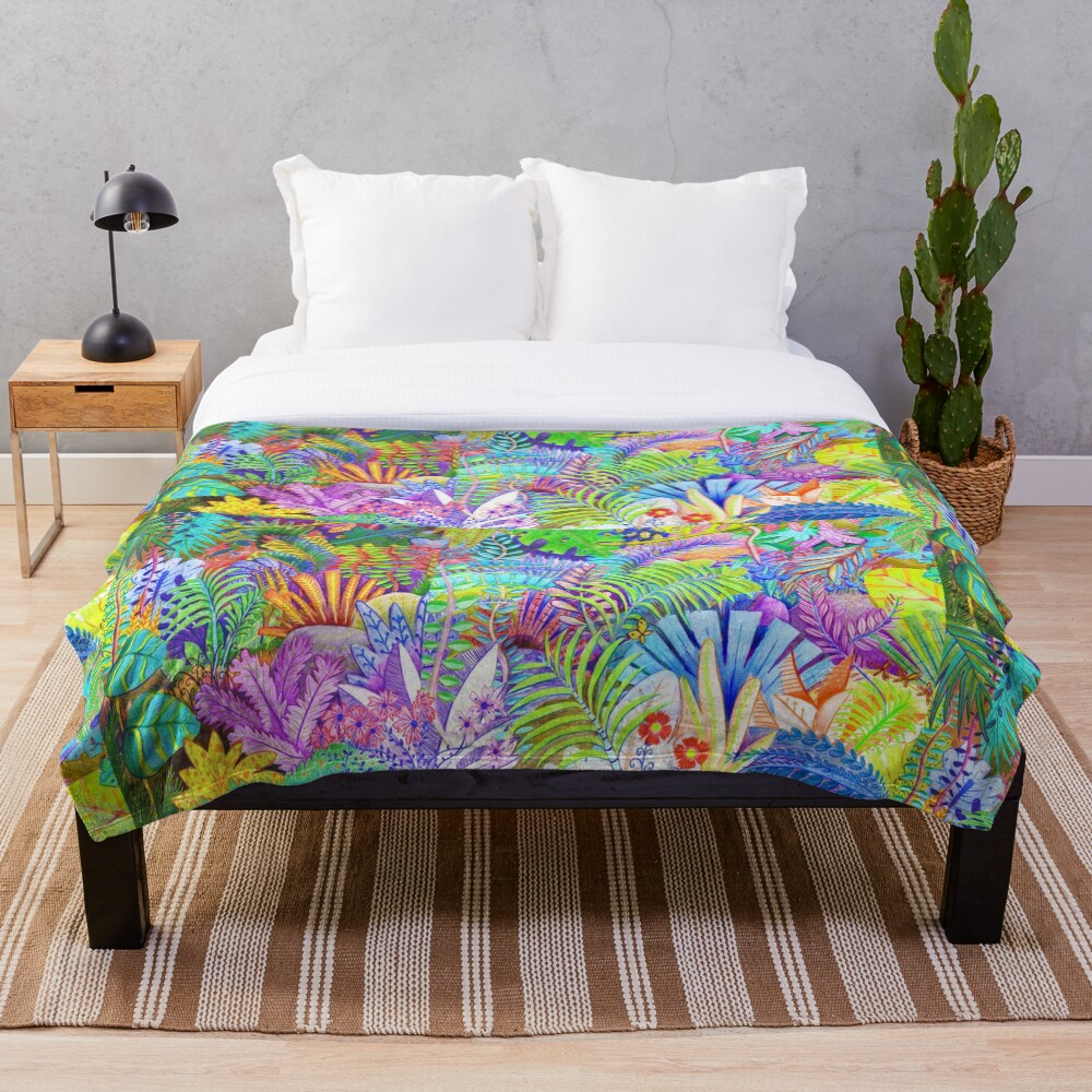 Plants Throw Blanket