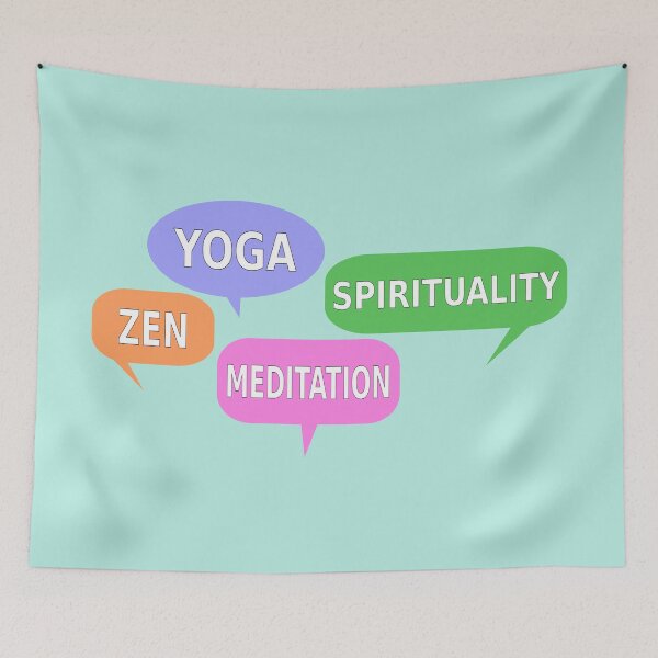 Item preview, Yoga Spirituality Zen Meditation Speech Bubbles designed and sold by Almdrs.