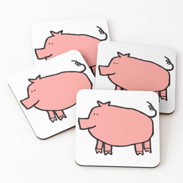 Item preview, Rose Pig on a transparent background designed and sold by ellenhenry.
