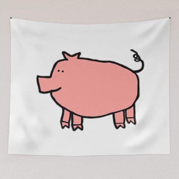 Item preview, Rose Pig on a transparent background designed and sold by ellenhenry.