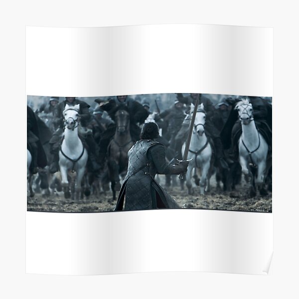 JON SNOW WAR OF BATEARDS (Game of Thrones Emblem) Poster