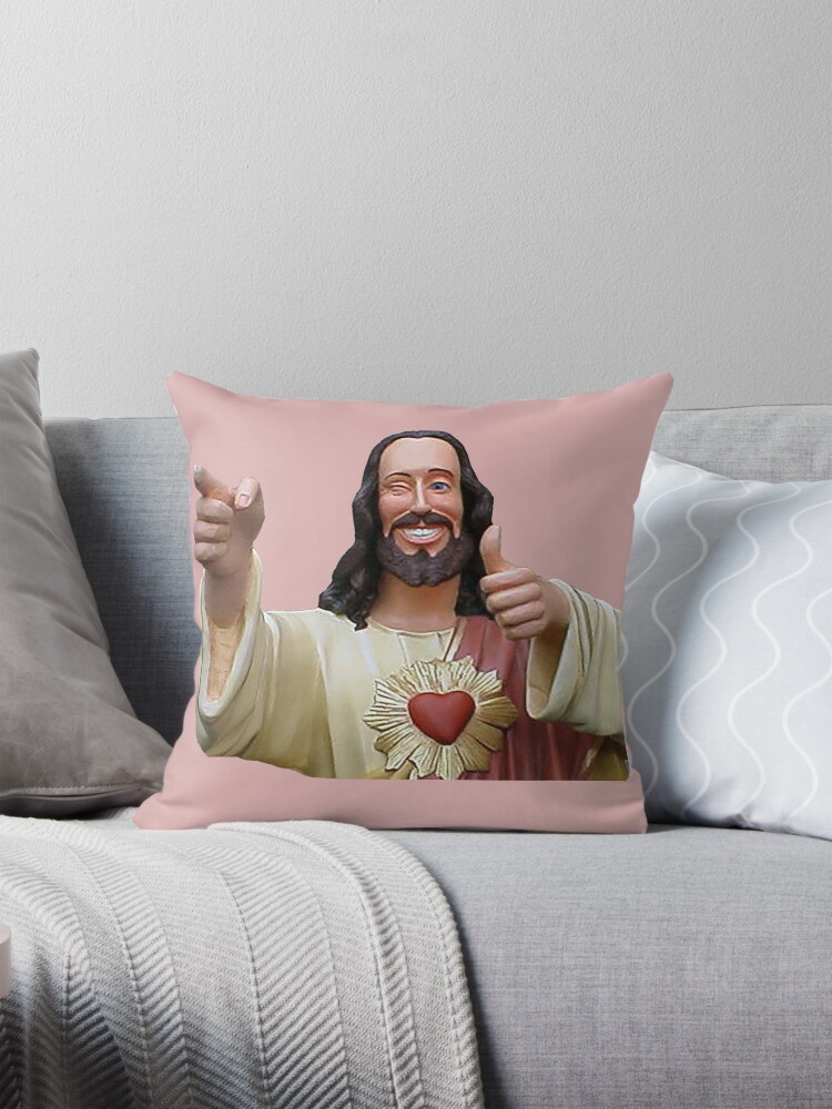 Buddy Jesus Pillow for Sale by Thomas Mathias Redbubble