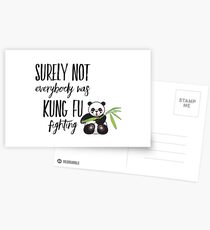 kung fu fighting Postcards