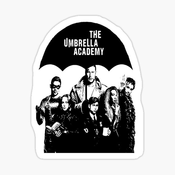 Umbrella Academy Logo Sticker By Littlecabbages Redbubble 