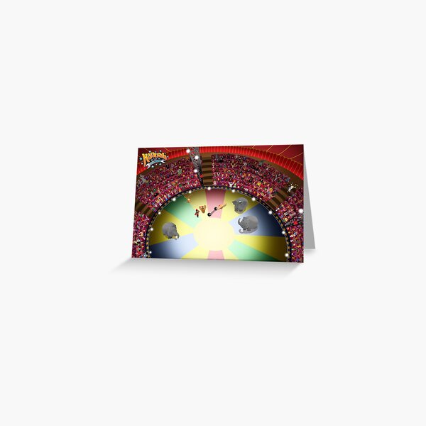 Circus ring gasping Greeting Card