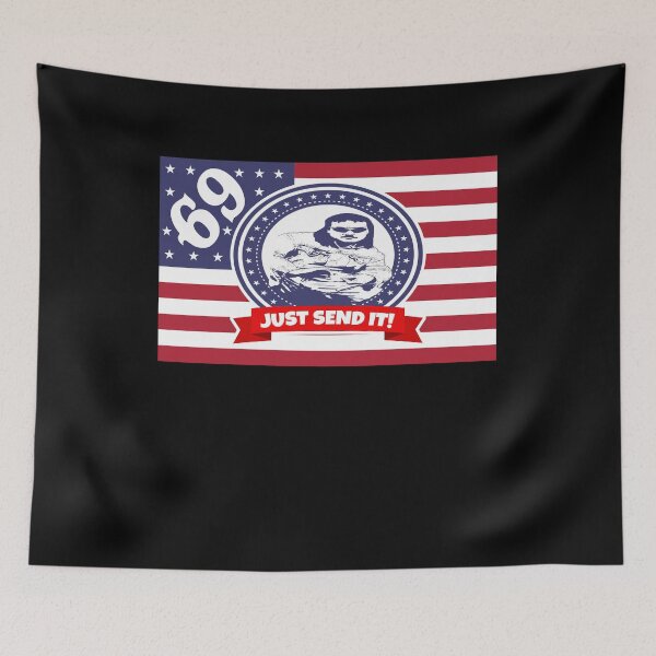 Item preview, American Flag Larry Enticer Just Gonna Send It Snowmobile Snowcross Snocross You guys Silly Still Gonna Send It 69 Vintage Funny Fan Gift designed and sold by Council-Queen.