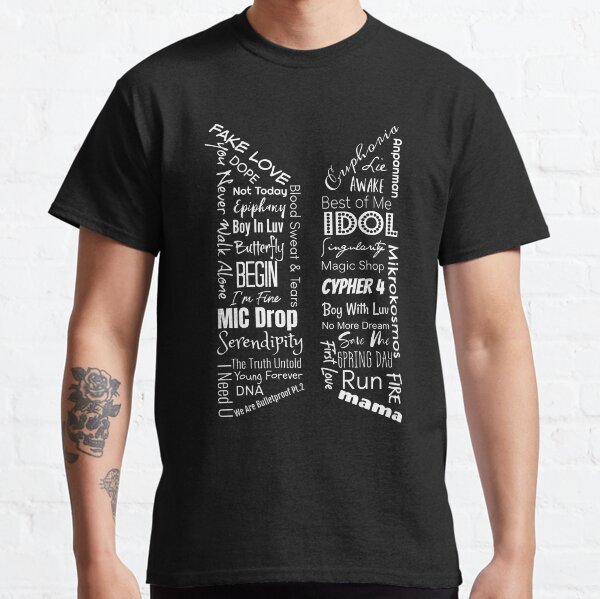 Titres de chansons BTS T-shirt classique