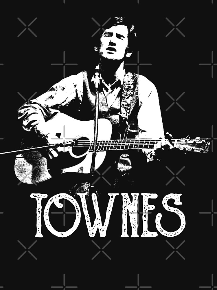 Townes Van Zandt - White Stencil by fontastic