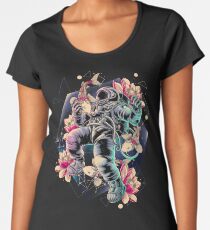 Espace profond T-shirt premium échancré