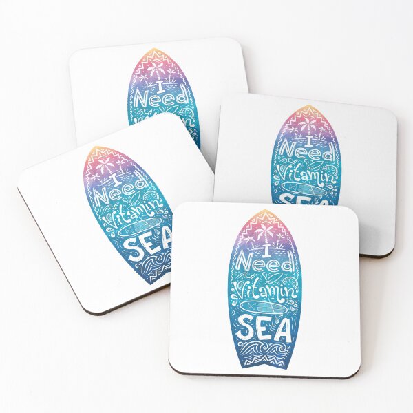 Item preview, I need vitamin SEA on colorful surfboard designed and sold by 1enchik.