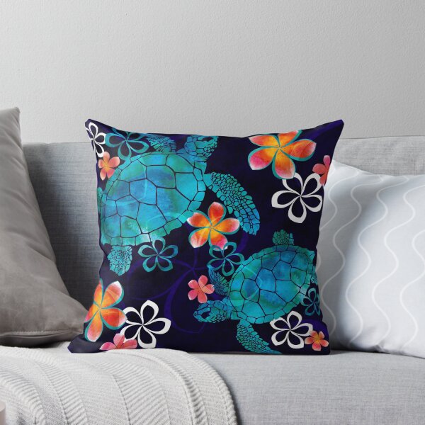 Item preview, Sea Turtle with Flowers designed and sold by kreinholds.