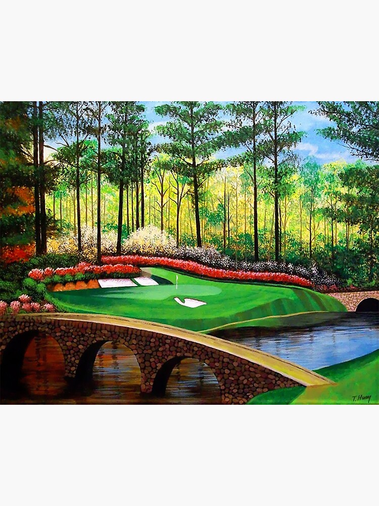 Thumbnail 3 of 3, Sticker, 12th hole at Augusta National designed and sold by terryhuey.