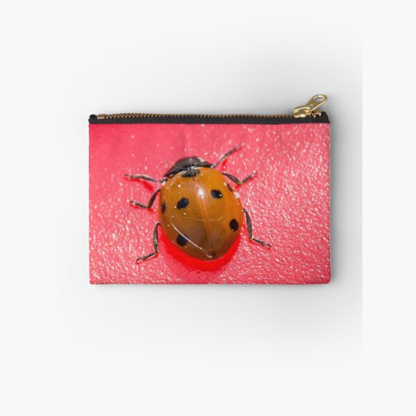 Item preview, Lady Bug on a Red Background Macro Photograph designed and sold by Jon Shore.