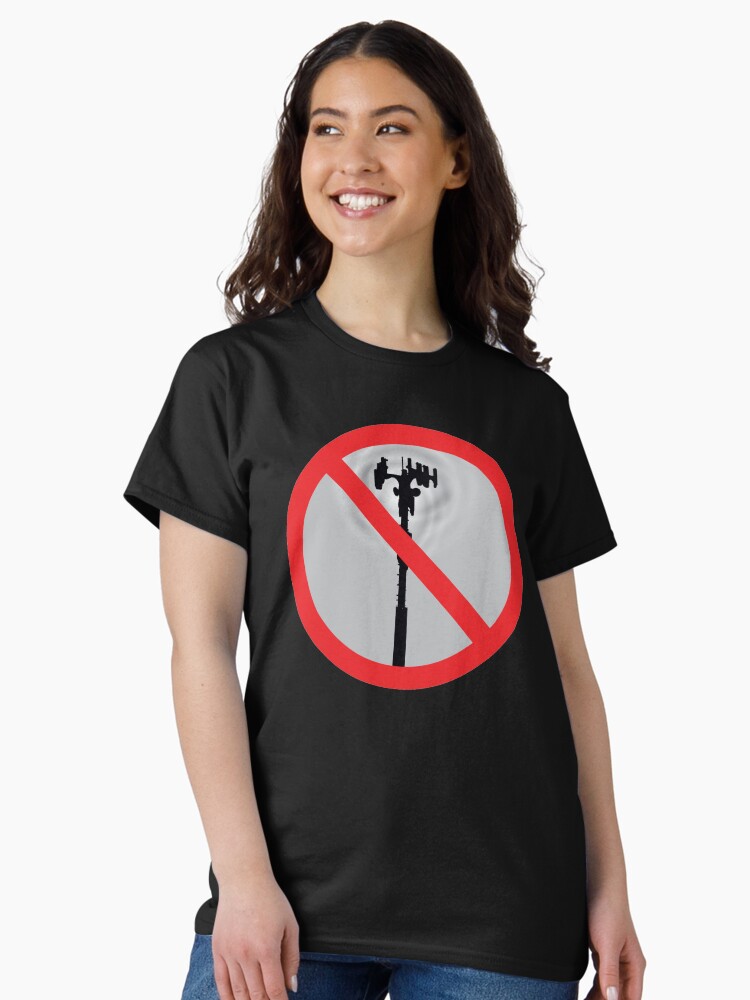 Thumbnail 1 of 7, Classic T-Shirt, Ban 5G EMF WiFi designed and sold by thedrumstick.