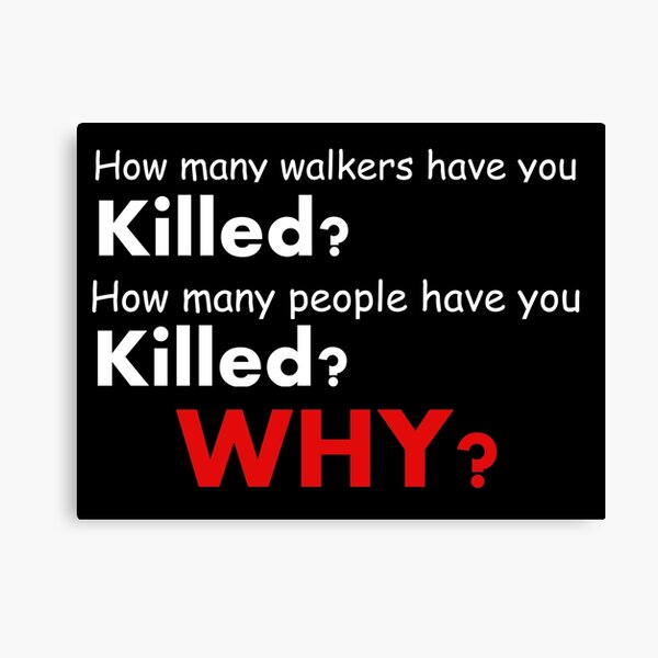 The walking dead - Questions Canvas Print