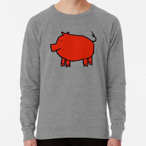 Item preview, Red Pig on a transparent background designed and sold by ellenhenry.