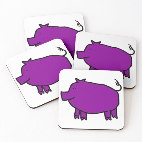 Item preview, Lavender Pig on a transparent background designed and sold by ellenhenry.