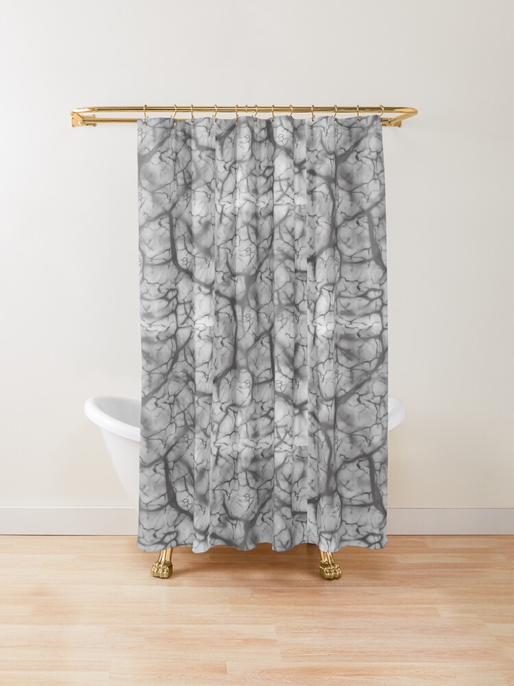 "Grey marble effect " Shower Curtain by Designsbysazyb Redbubble