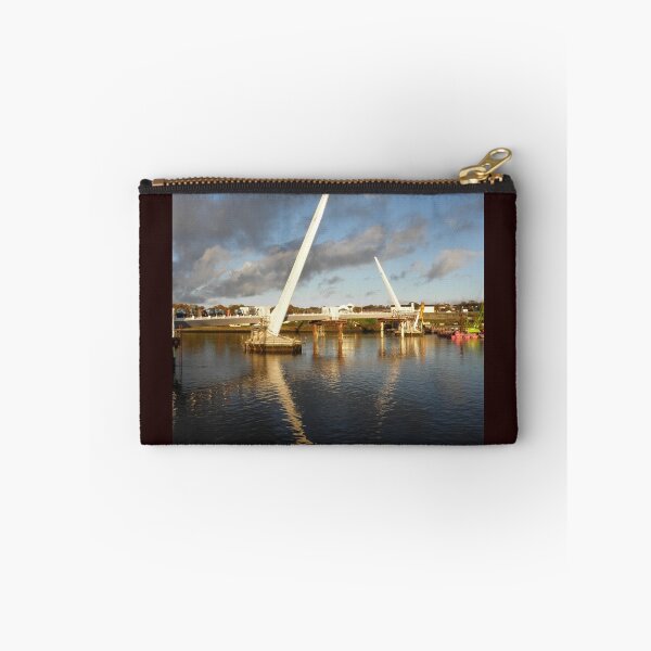 Item preview, New Peace Bridge in constuction over river Foyle - Derry Ireland designed and sold by mikequigley.