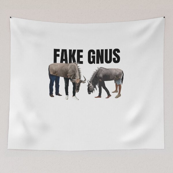 Item preview, Funny Fake Gnus Pun Shirt designed and sold by SilentEcho.