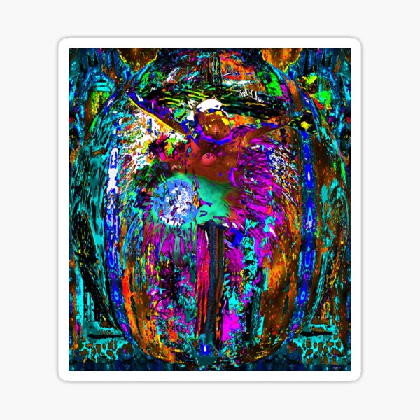 STAINED-GLASS WINDOW: "Triumph of the Universe" Sticker