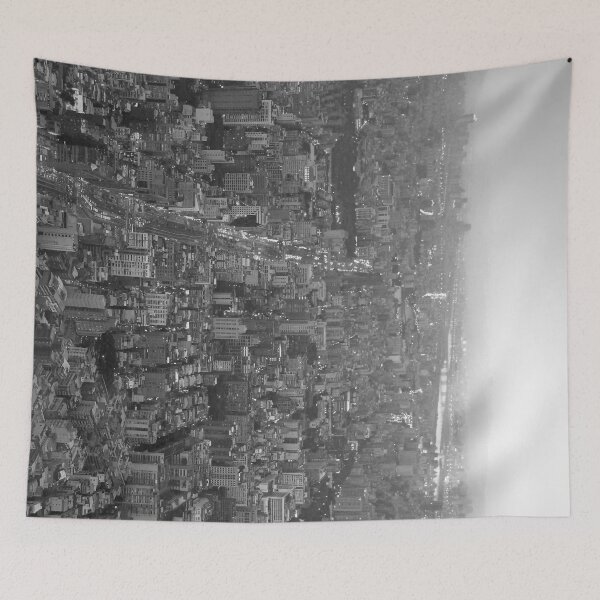 Item preview, urban view - sunset - black and white designed and sold by He-Be.