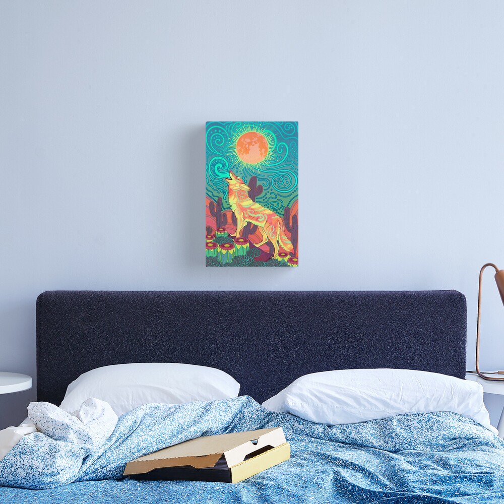 Peyote Coyote Canvas Print
