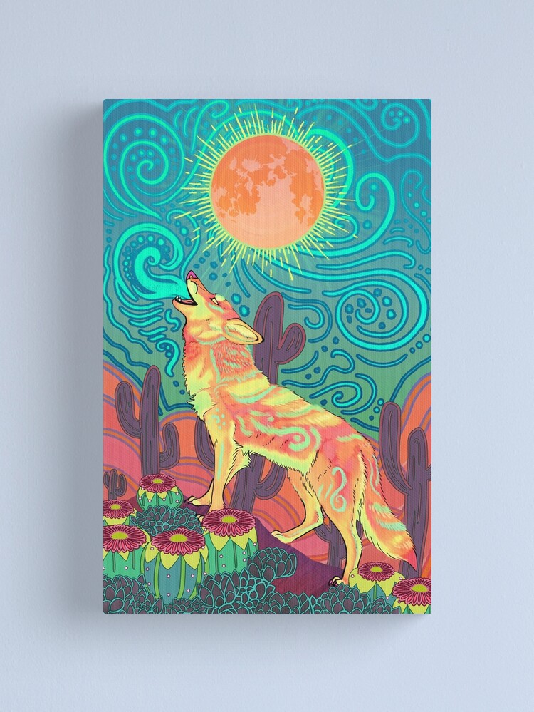 Alternate view of Peyote Coyote Canvas Print