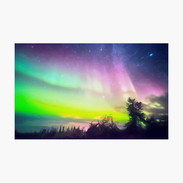 Aurora Borealis Northern Lights Photographic Print