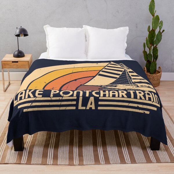 Item preview, Lake Pontchartrain Louisiana Vintage Sailing Design designed and sold by dk80.