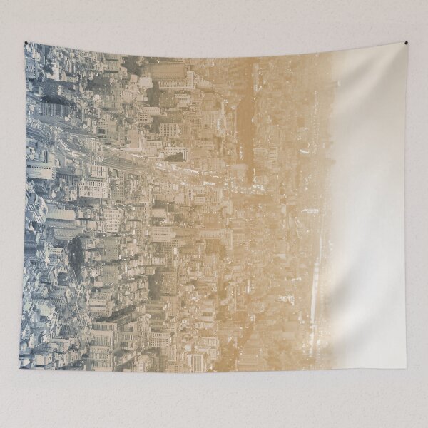 Item preview, urban view - blue and yellow designed and sold by He-Be.